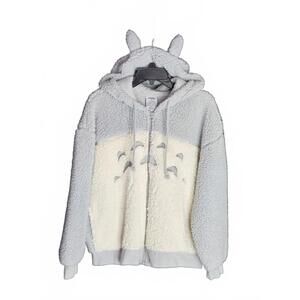 My Neighbor Totoro Sherpa Hoodie Jacket Studio Ghibli Hot Topic Size Small D/50